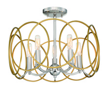 Minka-Lavery 4025-679 - Chassell - 5 Light Semi Flush/Pendant Convertible