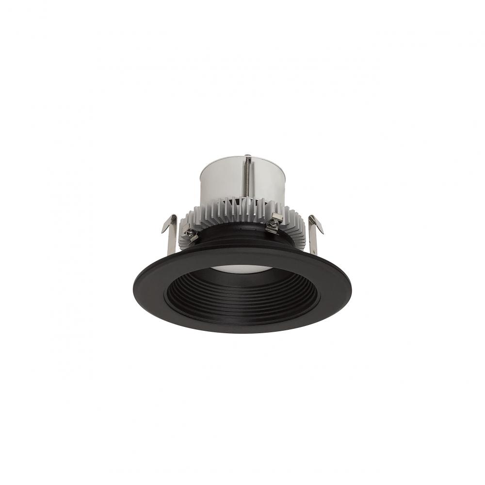 4" Cobalt Click LED Retrofit, Baffle, 1000lm / 12W, 2700K, Black Baffle / Black Flange,