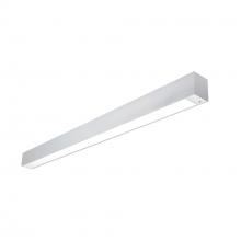 Nora NLUD-4334A/EMOS - 4' L-Line LED Indirect/Direct Linear, 6152lm / Selectable CCT, Aluminum Finish, with EM & Motion