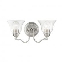 Livex Lighting 16932-91 - 2 Light Brushed Nickel Vanity Sconce