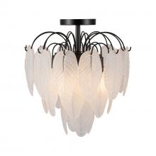 Artcraft AC11785BK - Alessia 4 Light Semi Flush Mount, Black