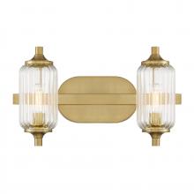 Savoy House 8-3024-2-322 - Holton 2-Light Bathroom Vanity Light in Warm Brass