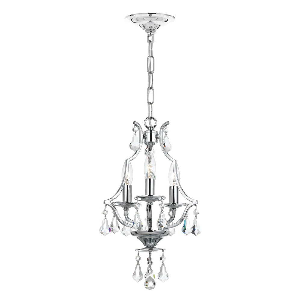 Cedar 3 Light Swarovski Strass Crystal Polished Chrome Mini Chandelier