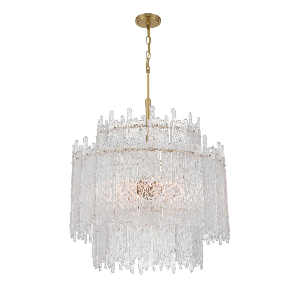 Libby Langdon Ackerly 8 Light Aged Brass Chandelier