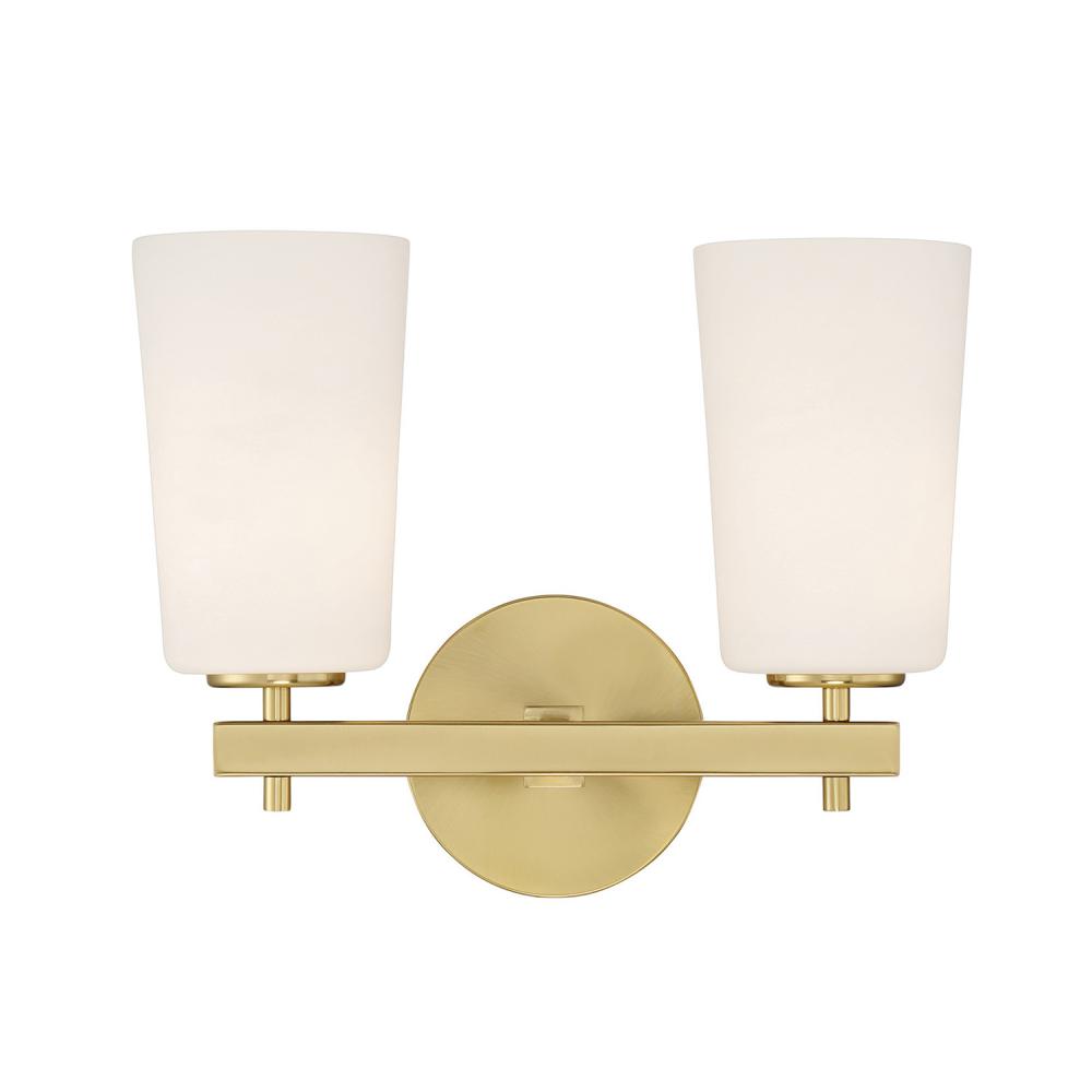 Colton 2 Light Aged Brass Sconce