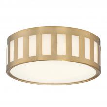 Crystorama KEN-2203-VG - Kendal 3 Light Vibrant Gold Flush Mount