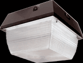 RAB Lighting VAN3F42QT/PC - VANDALPROOF 3200 LUMENS VAN3 9 INCH X 9 INCH CEILING MOUNT 42W CFL-QT LAMP 120V PHOTOCELL