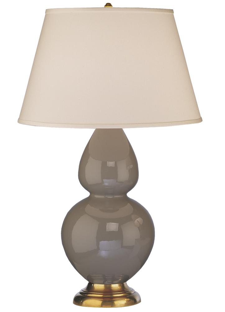 Smokey Taupe Double Gourd Table Lamp