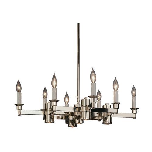 Thirteen Light Nickel Up Chandelier