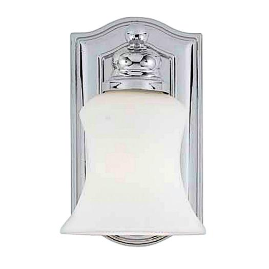 One Light Polished Chrome Bathroom Sconce