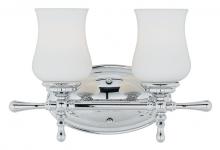 Quoizel PP8602C - Two Light Opal Etched Glass Vanity