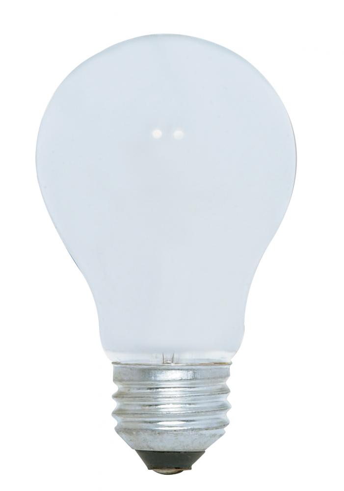 40 Watt A19 Incandescent; White; 1000 Average rated hours; 304 Lumens; Medium base; 120 Volt; 3/Pack