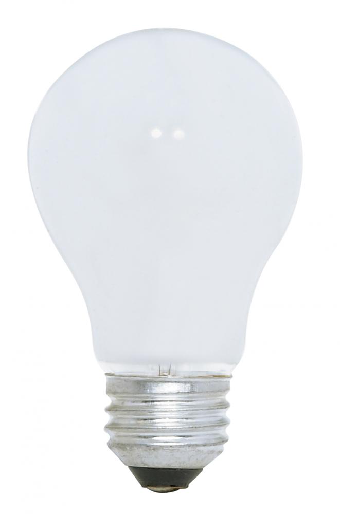 100 Watt A19 Incandescent; White; 1000 Average rated hours; 1188 Lumens; Medium base; 120 Volt