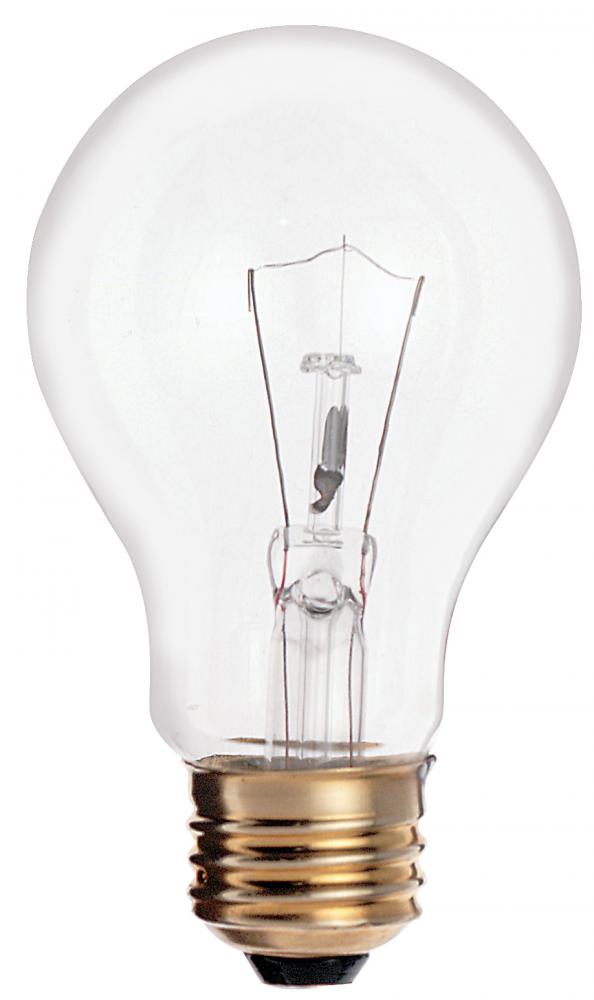 40 Watt A19 Incandescent; Clear; 1000 Average rated hours; 320 Lumens; Medium base; 130 Volt; 4/Pack