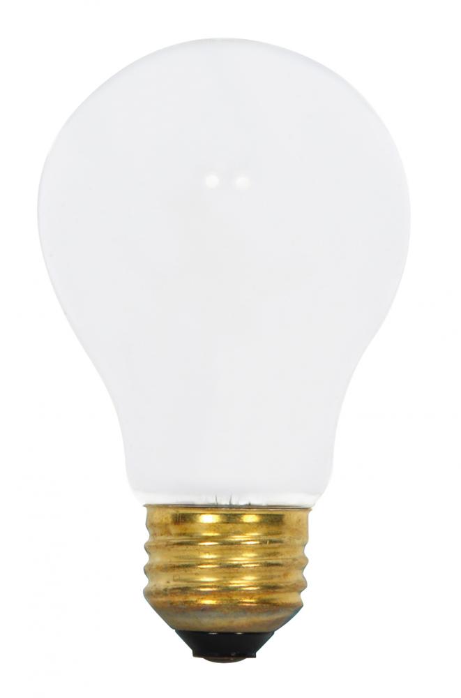 60 Watt A19 Incandescent; Frost; 20000 Average rated hours; 480 Lumens; Medium base; 120 Volt;