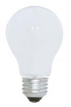 Satco Products Inc. S4013 - 100 Watt A19 Incandescent; White; 1000 Average rated hours; 1188 Lumens; Medium base; 120 Volt