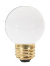 Satco Products Inc. S4543 - 60 Watt G16 1/2 Incandescent; Gloss White; 1500 Average rated hours; 550 Lumens; Medium base; 120