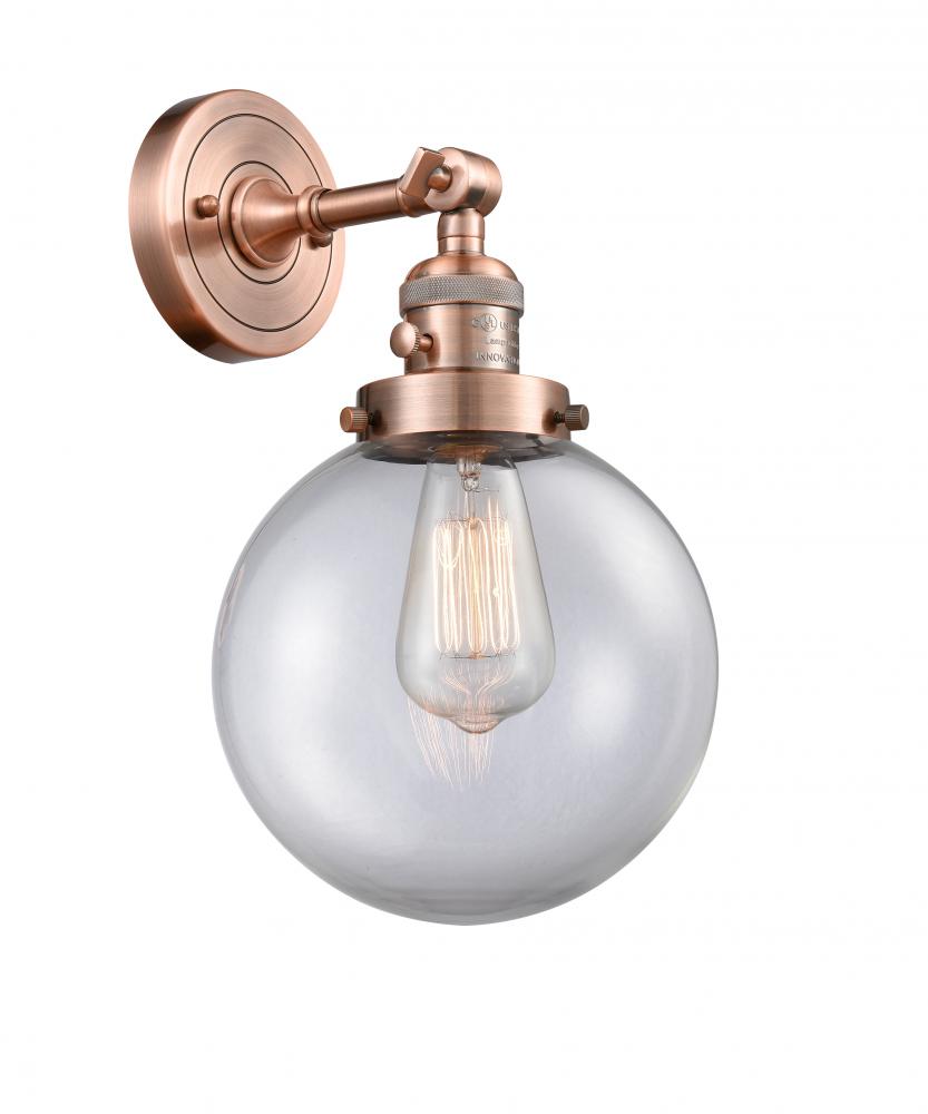 Beacon - 1 Light - 8 inch - Antique Copper - Sconce