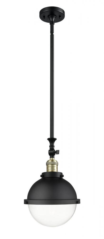 Hampden - 1 Light - 9 inch - Black Antique Brass - Stem Hung - Mini Pendant