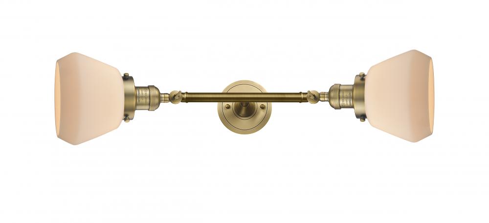 Fulton - 2 Light - 7 inch - Brushed Brass - Bath Vanity Light