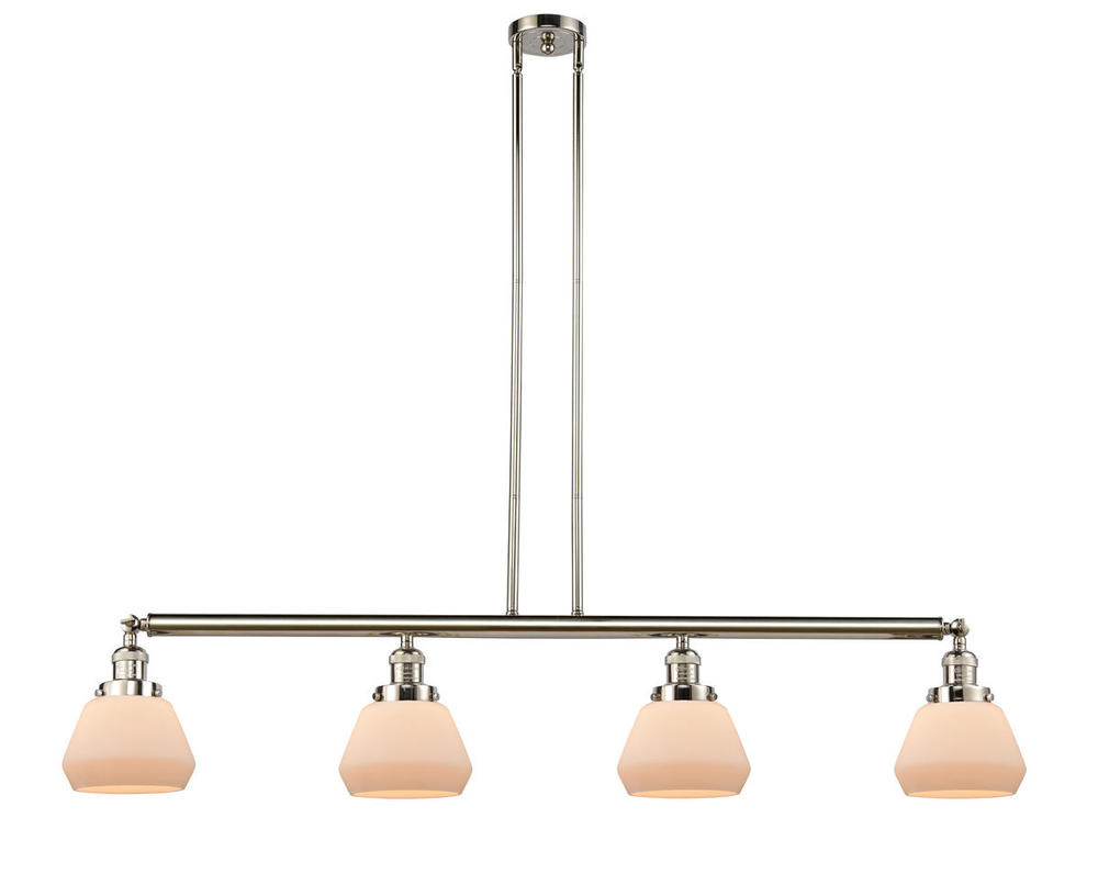 Fulton - 4 Light - 51 inch - Polished Nickel - Stem Hung - Island Light