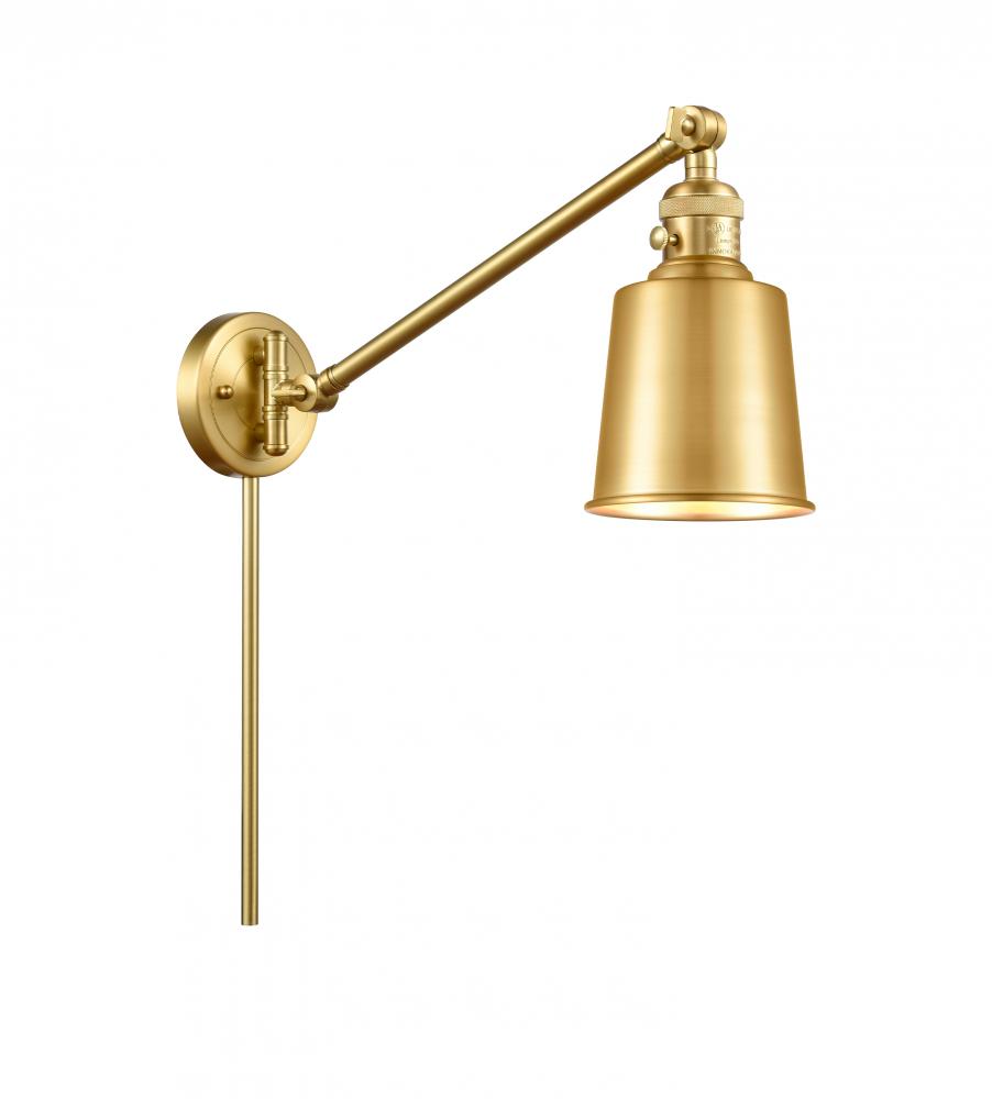 Addison - 1 Light - 8 inch - Satin Gold - Swing Arm