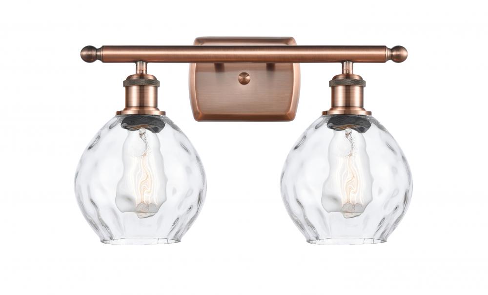 Waverly - 2 Light - 16 inch - Antique Copper - Bath Vanity Light