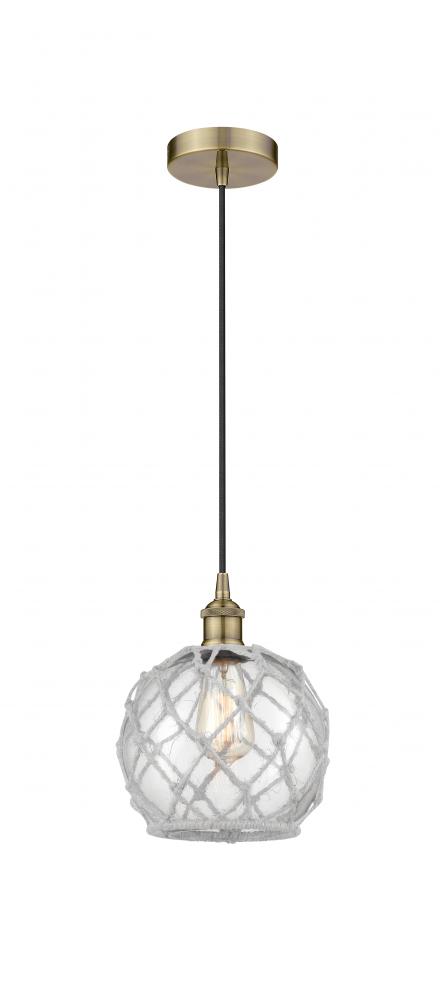 Edison - 1 Light - 8 inch - Antique Brass - Mini Pendant