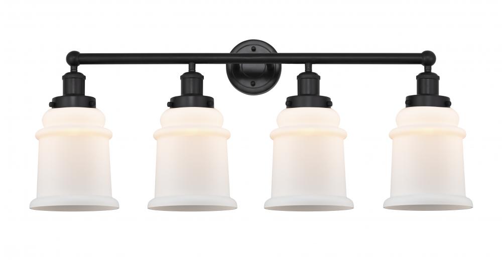 Canton - 4 Light - 33 inch - Matte Black - Bath Vanity Light