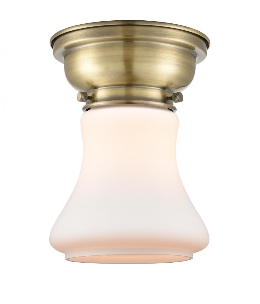 Bellmont - 1 Light - 6 inch - Antique Brass - Flush Mount