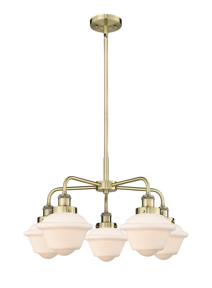 Oxford - 5 Light - 26 inch - Antique Brass - Chandelier