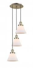 Innovations Lighting 113F-3P-AB-G41 - Cone - 3 Light - 14 inch - Antique Brass - Cord hung - Multi Pendant