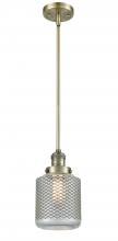 Innovations Lighting 201S-AB-G262 - Stanton - 1 Light - 6 inch - Antique Brass - Stem Hung - Mini Pendant