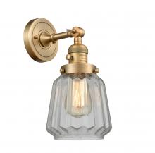 Innovations Lighting 203SW-BB-G142-LED - Chatham - 1 Light - 7 inch - Brushed Brass - Sconce