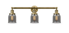 Innovations Lighting 205-BB-G53 - Bell - 3 Light - 30 inch - Brushed Brass - Bath Vanity Light