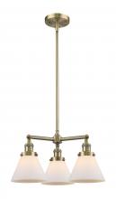 Innovations Lighting 207-AB-G41-LED - Cone - 3 Light - 22 inch - Antique Brass - Stem Hung - Chandelier