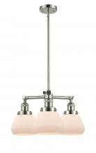 Innovations Lighting 207-PN-G171-LED - Fulton - 3 Light - 22 inch - Polished Nickel - Stem Hung - Chandelier