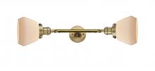 Innovations Lighting 208L-BB-G171 - Fulton - 2 Light - 7 inch - Brushed Brass - Bath Vanity Light