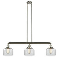 Innovations Lighting 213-SN-G72 - Bell - 3 Light - 41 inch - Brushed Satin Nickel - Stem Hung - Island Light