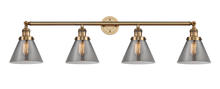 Innovations Lighting 215-BB-G43 - Cone - 4 Light - 44 inch - Brushed Brass - Bath Vanity Light