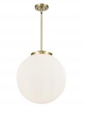 Innovations Lighting 221-3S-AB-G201-16-LED - Beacon - 3 Light - 16 inch - Antique Brass - Cord hung - Pendant