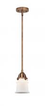 Innovations Lighting 288-1S-AC-G181S - Canton - 1 Light - 5 inch - Antique Copper - Cord hung - Mini Pendant