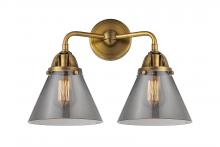 Innovations Lighting 288-2W-BB-G43 - Cone - 2 Light - 16 inch - Brushed Brass - Bath Vanity Light