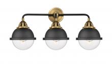 Innovations Lighting 288-3W-BAB-HFS-62-BK - Hampden - 3 Light - 25 inch - Black Antique Brass - Bath Vanity Light