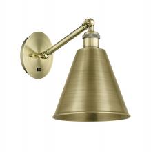 Innovations Lighting 317-1W-AB-MBC-8-AB - Berkshire - 1 Light - 8 inch - Antique Brass - Sconce