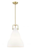 Innovations Lighting 494-1S-SG-G591-14-LED - Haverhill - 1 Light - 14 inch - Satin Gold - Stem hung - Pendant