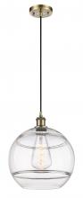 Innovations Lighting 516-1P-AB-G556-12CL - Rochester - 1 Light - 12 inch - Antique Brass - Cord hung - Mini Pendant