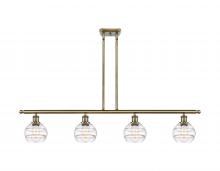 Innovations Lighting 516-4I-AB-G556-6CL - Rochester - 4 Light - 48 inch - Antique Brass - Cord hung - Island Light