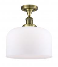 Innovations Lighting 517-1CH-AB-G71-L - Bell - 1 Light - 12 inch - Antique Brass - Semi-Flush Mount