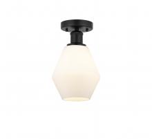 Innovations Lighting 616-1F-BK-G651-6 - Cindyrella - 1 Light - 6 inch - Matte Black - Semi-Flush Mount